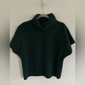 4652 CAbi Takeout Dark Green Cowl Neck Sweater